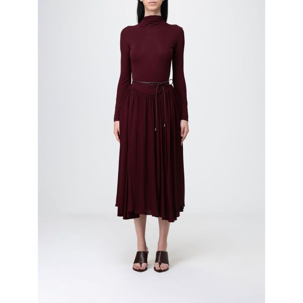 Alaia Dress Woman Burgundy